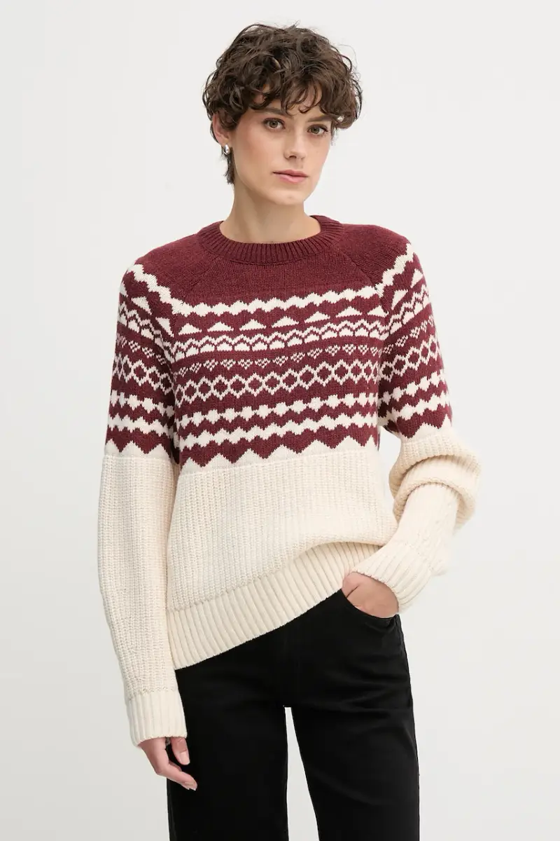 maglione con lana MABEL colore rosso LKN1684