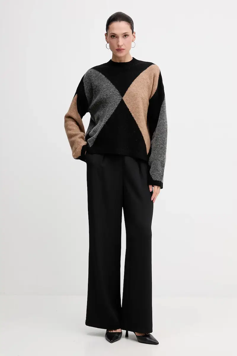 maglione con lana SABRINA Nero miniatura 2