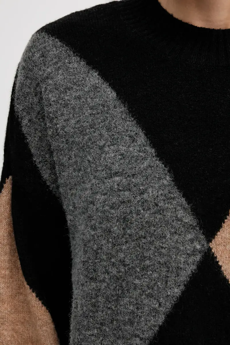 maglione con lana SABRINA Nero miniatura 5