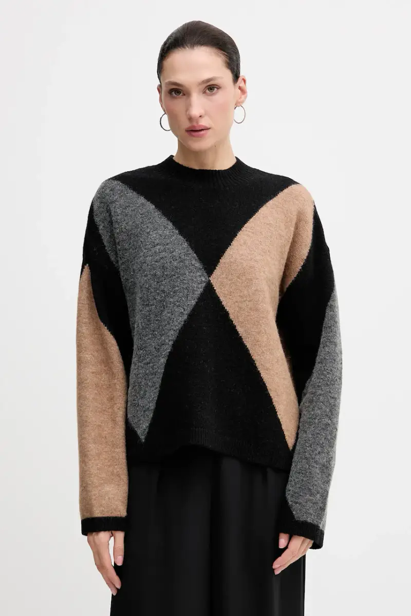 maglione con lana SABRINA Nero