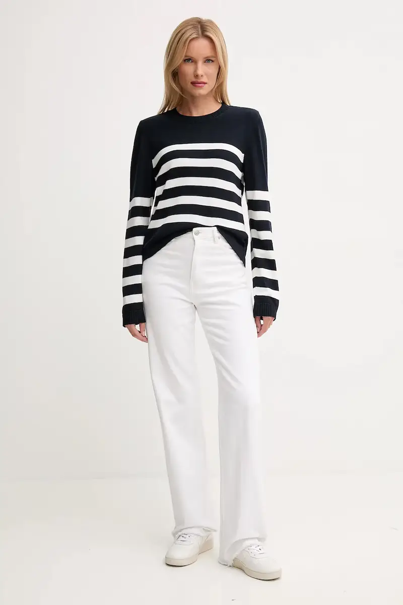 maglione DEMI donna colore blu navy LKN1669 miniatura 2