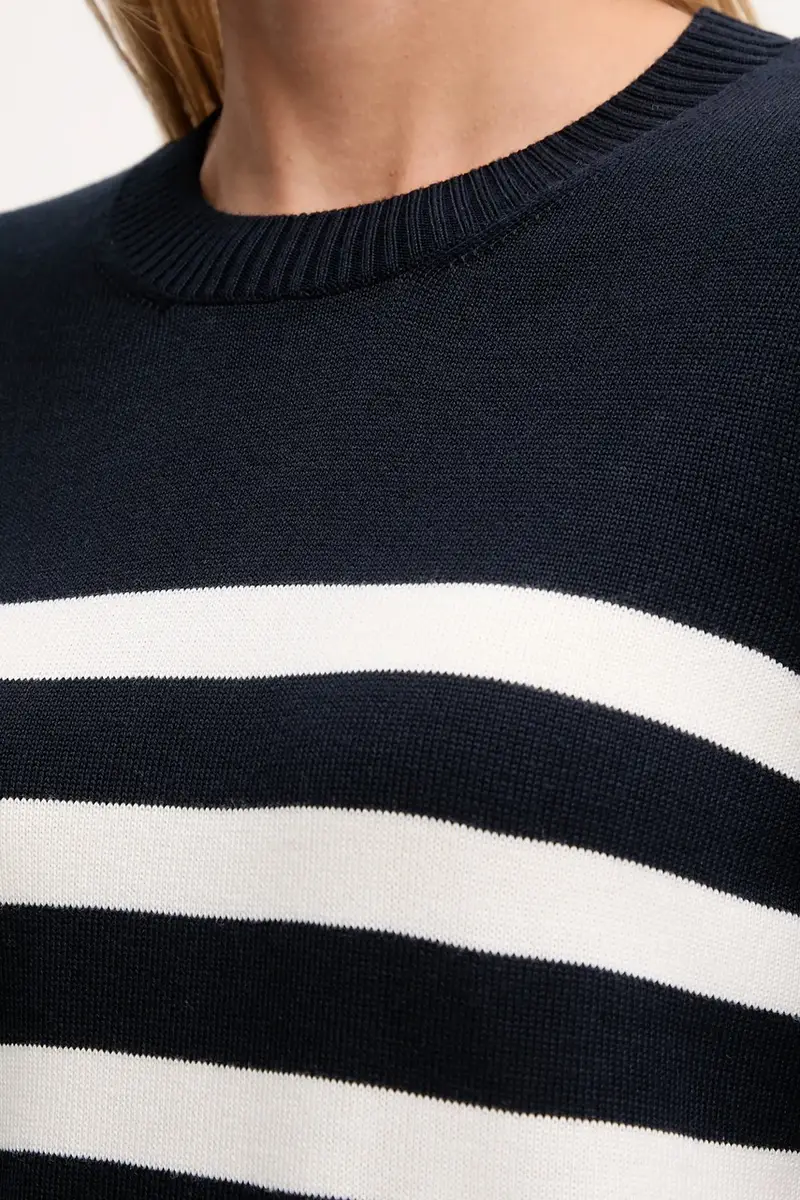 maglione DEMI donna colore blu navy LKN1669 miniatura 5