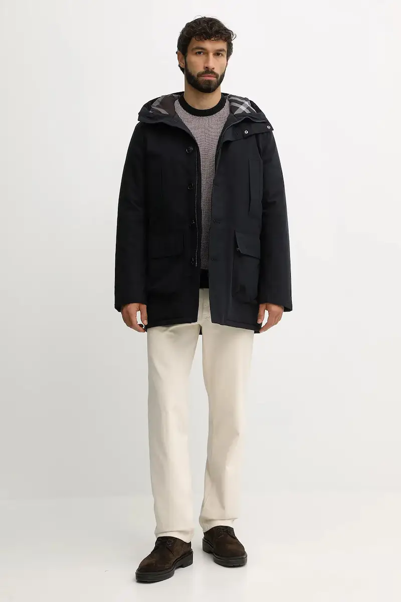 maglione in cotone WELLS uomo colore blu navy MKN1665 miniatura 2