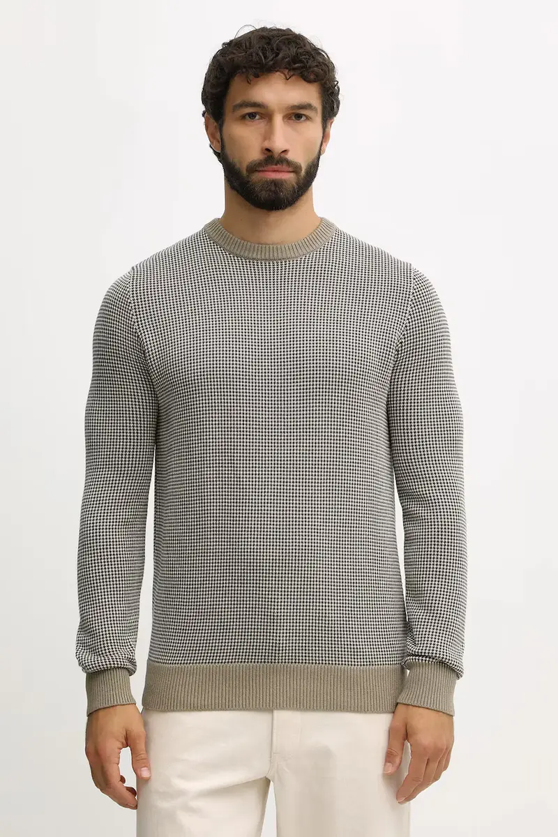 maglione in cotone WELLS uomo colore nero MKN1665