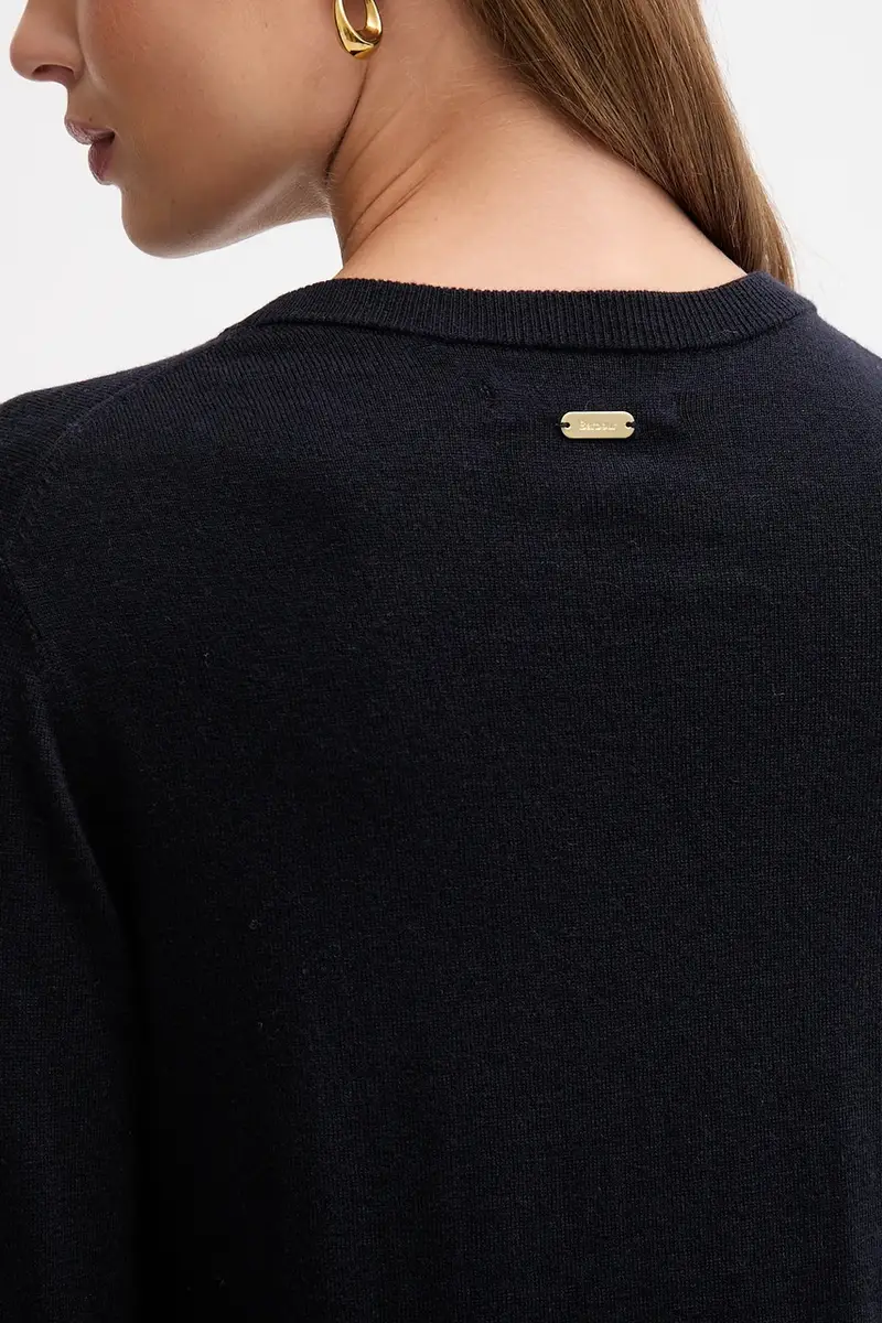 maglione in lana CARLBY donna colore blu navy LKN1686 miniatura 5