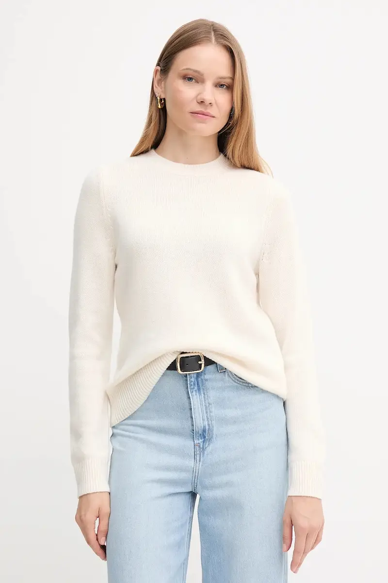 maglione in lana donna colore beige LKN1666