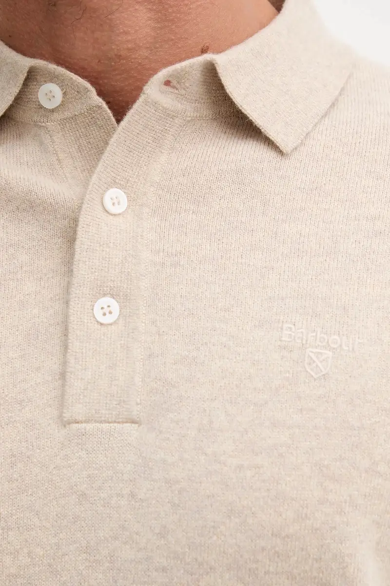 maglione in lana HUTHERSTON uomo colore beige MKN1670 miniatura 5