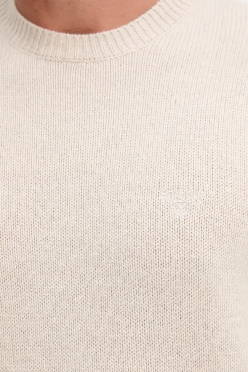 maglione in lana uomo colore beige MKN1666 miniatura 5