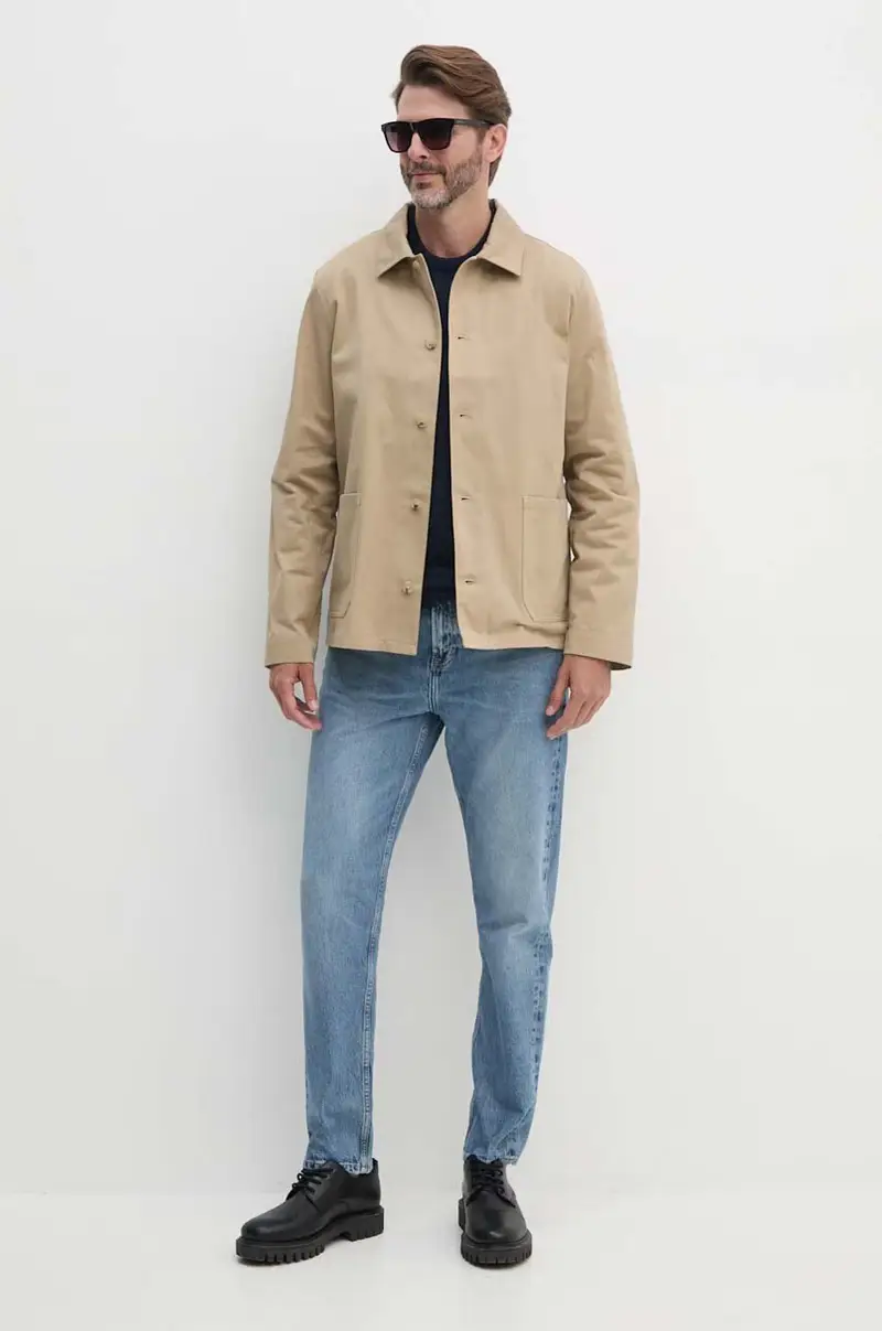 maglione in lana uomo colore blu navy miniatura 2