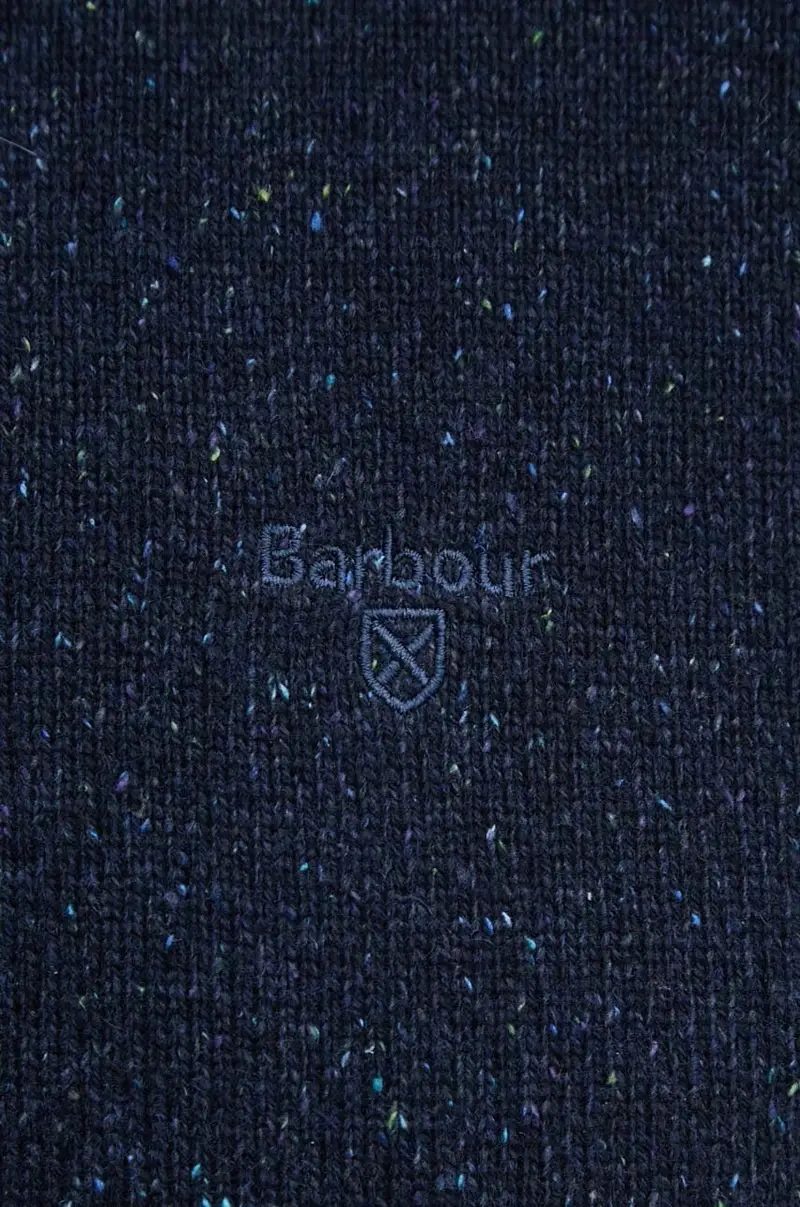 maglione in lana uomo colore blu navy miniatura 5