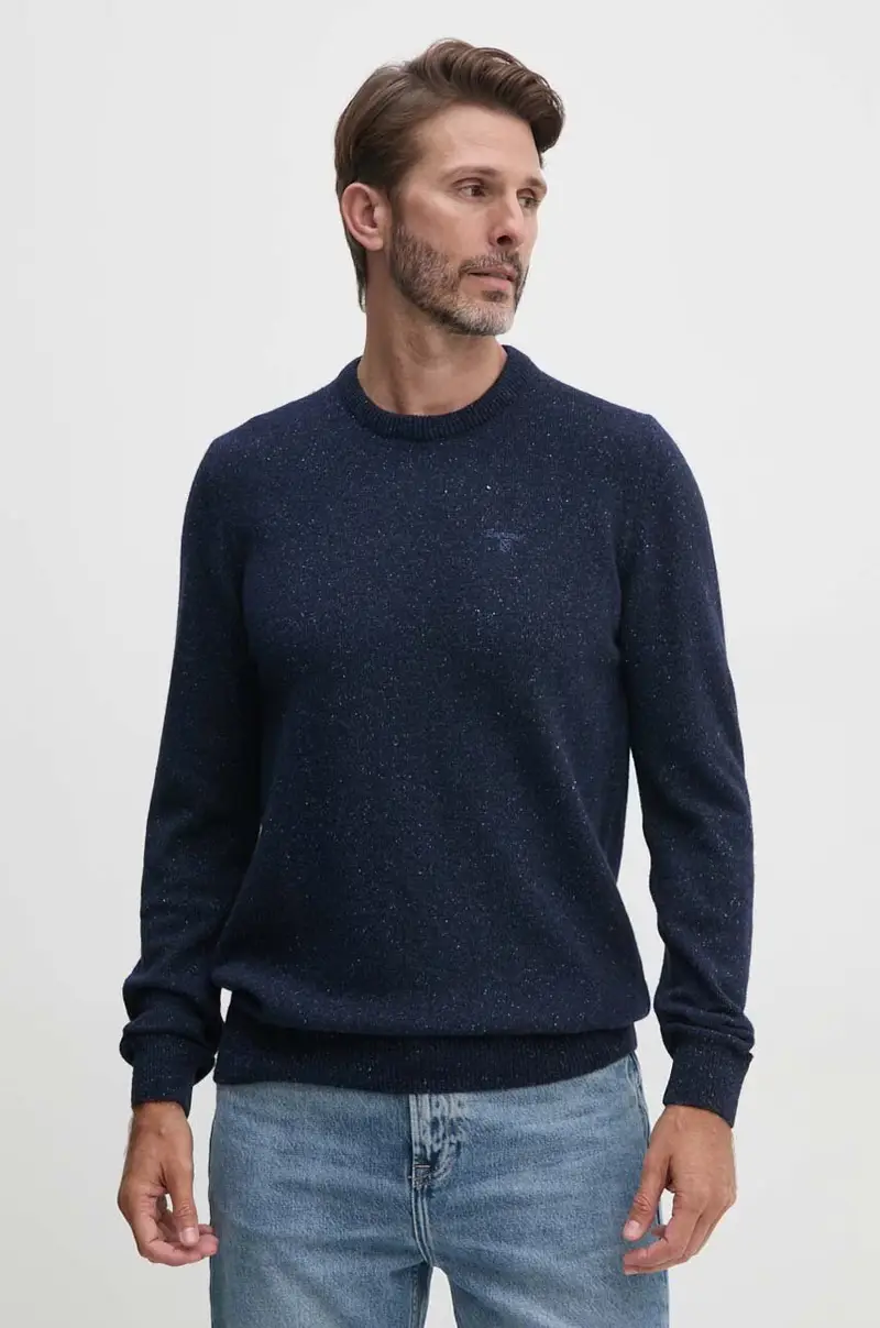 maglione in lana uomo colore blu navy
