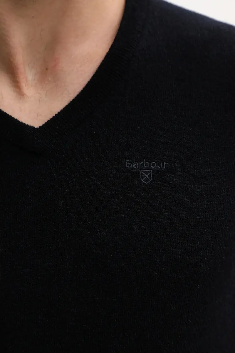 maglione in lana uomo colore blu navy MKN0341 miniatura 5