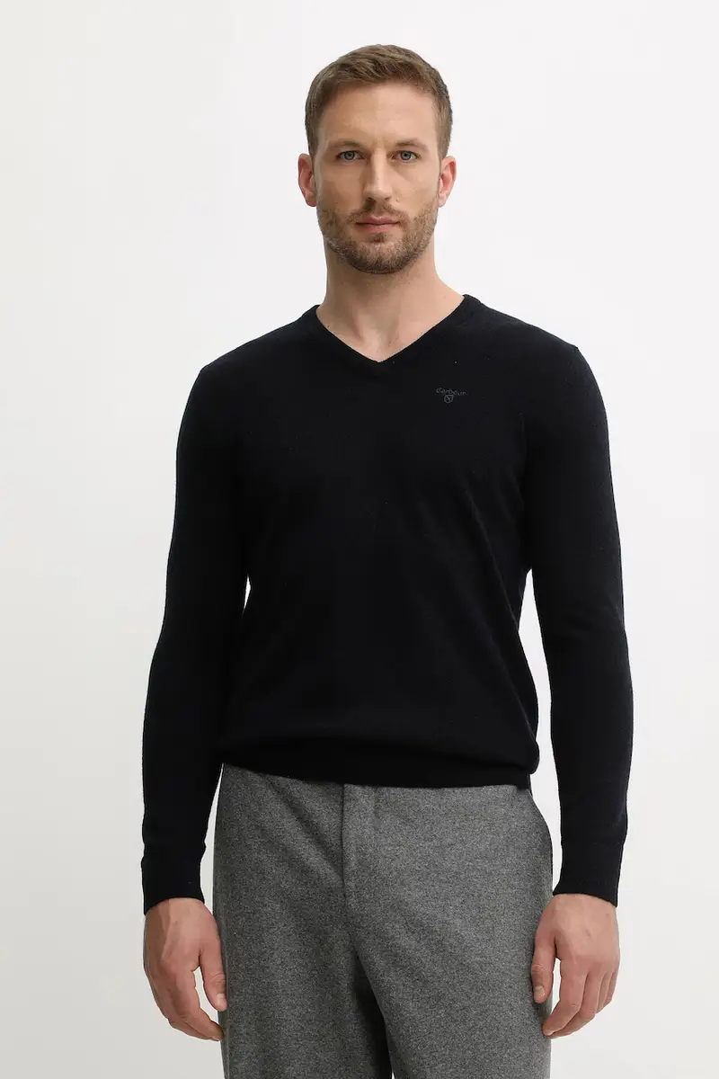 maglione in lana uomo colore blu navy MKN0341