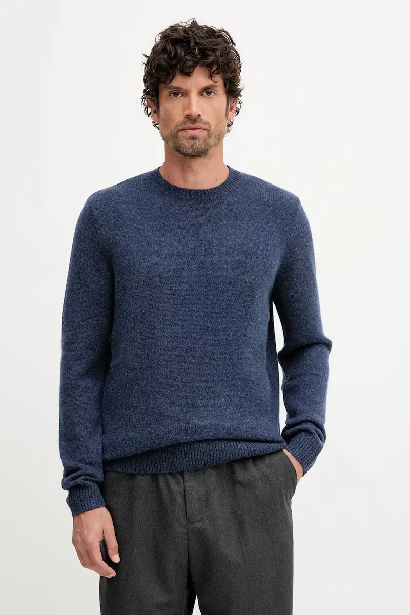 maglione in lana uomo colore blu navy MKN1666