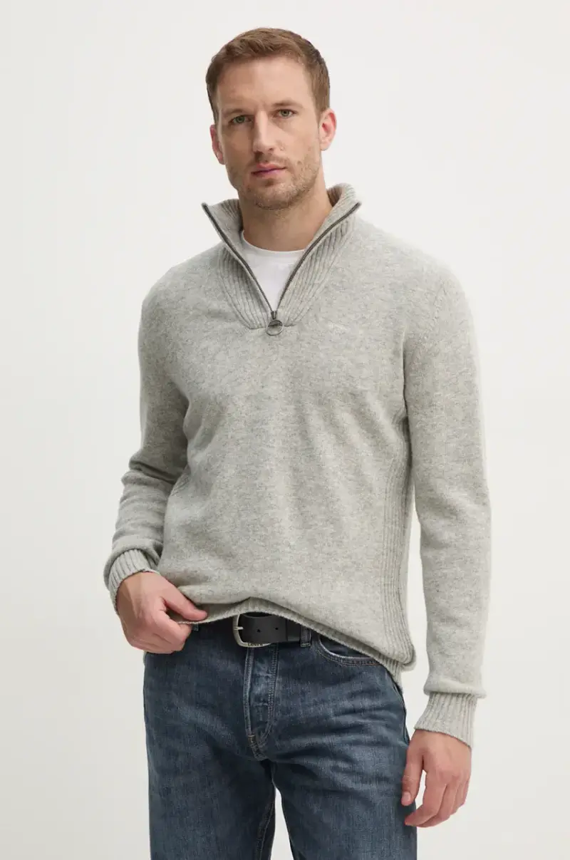 maglione in lana uomo colore grigio