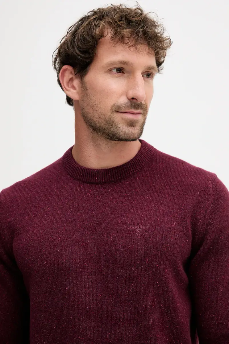 maglione in lana uomo colore grigio Granata miniatura 4