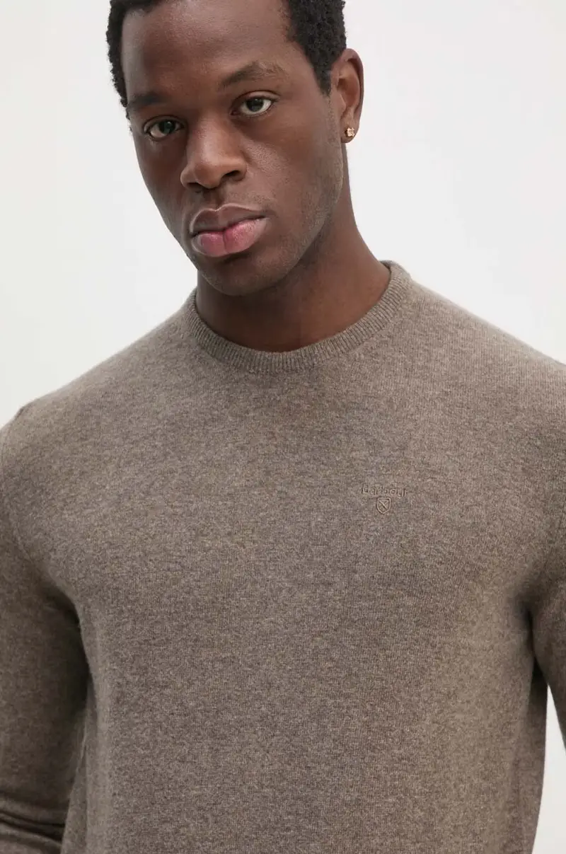 maglione in lana uomo colore marrone MKN0345