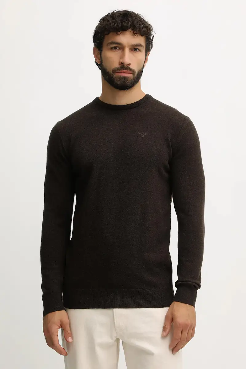 maglione in lana uomo colore marrone MKN0345