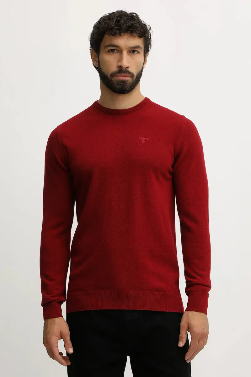 maglione in lana uomo colore marrone MKN0345 Granata