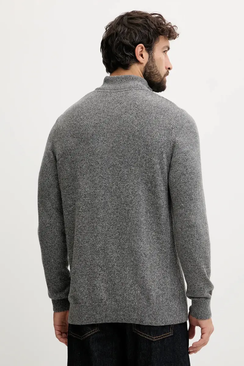 maglione in lana uomo colore verde Grigio miniatura 3