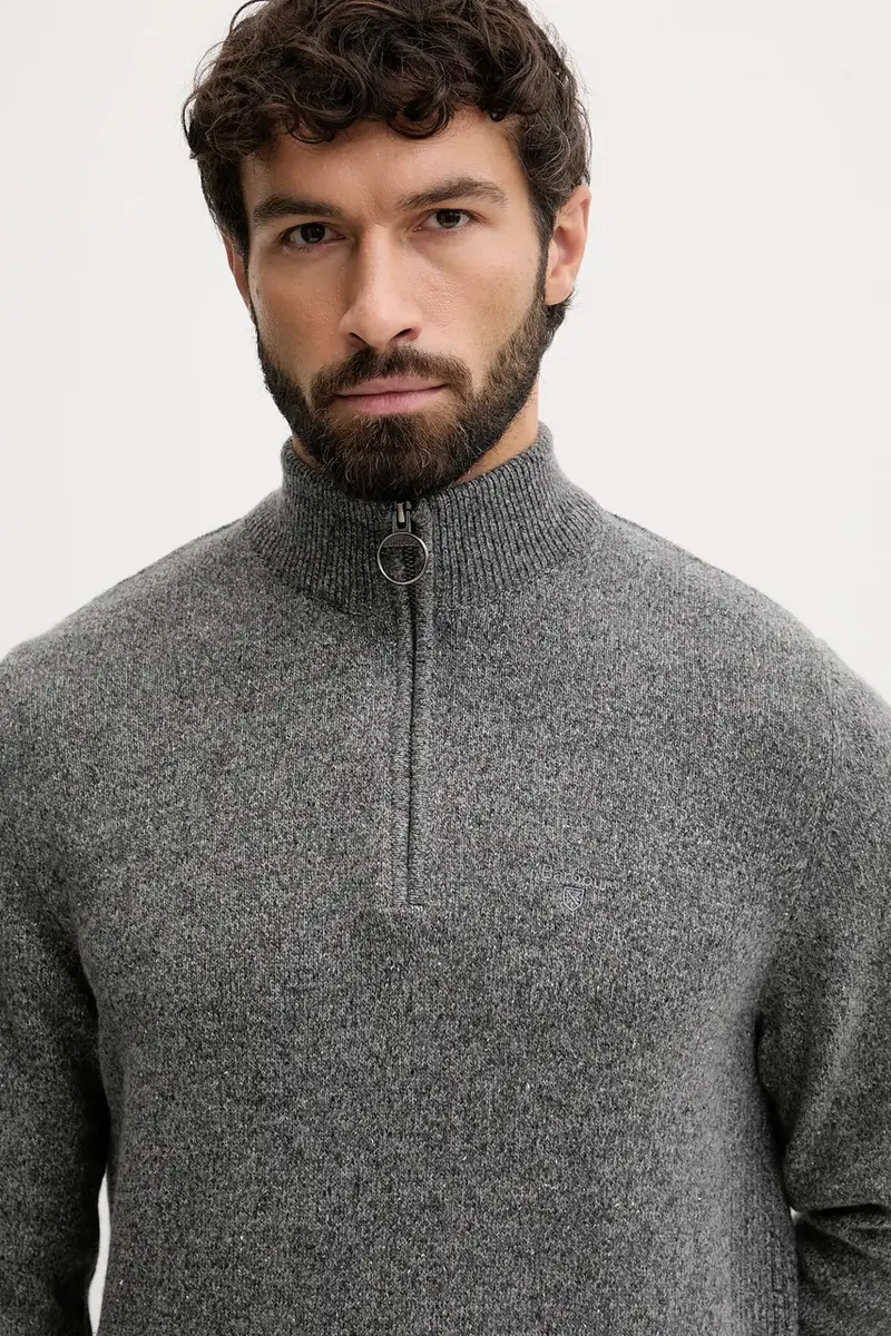 maglione in lana uomo colore verde Grigio miniatura 4