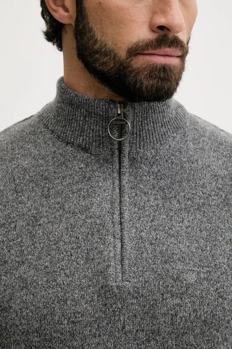 maglione in lana uomo colore verde Grigio miniatura 5