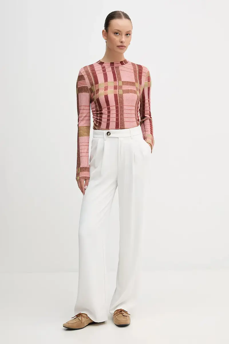 maglione in lana x Farm Rio donna colore rosa LKN1716 miniatura 2