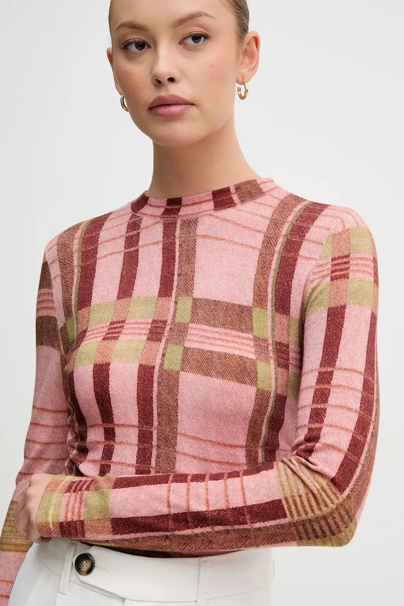 maglione in lana x Farm Rio donna colore rosa LKN1716 miniatura 4