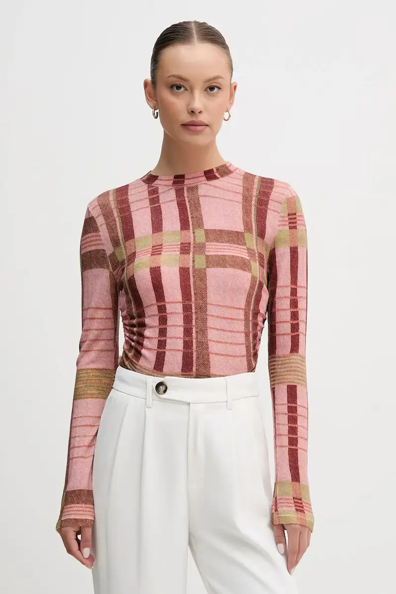 maglione in lana x Farm Rio donna colore rosa LKN1716