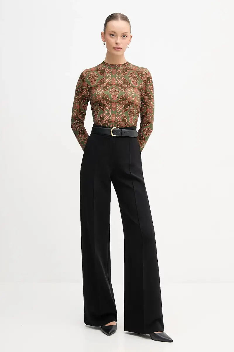 maglione in lana x Farm Rio donna colore verde LKN1718 miniatura 2