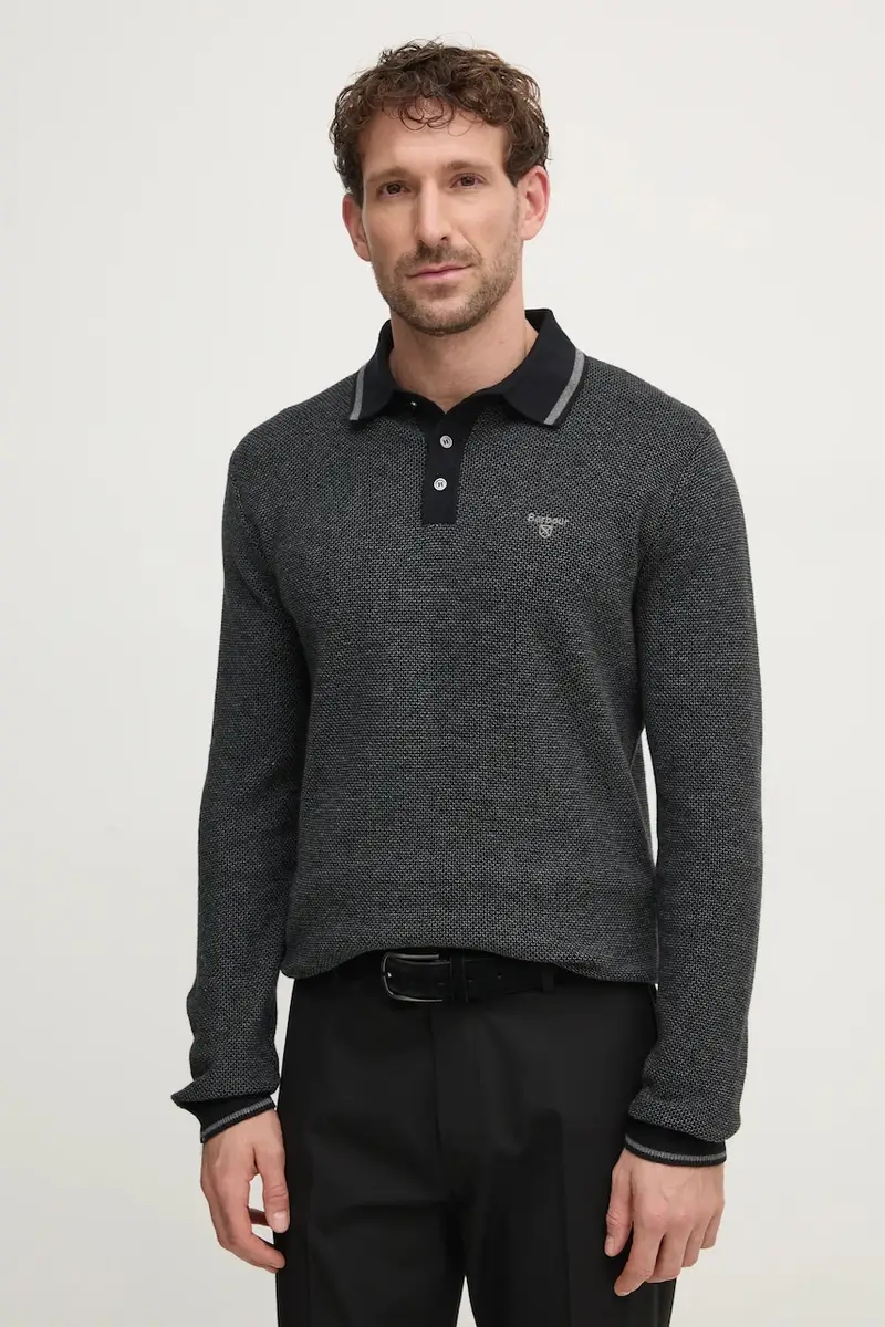 maglione in misto lana uomo colore nero MKN1631CH91