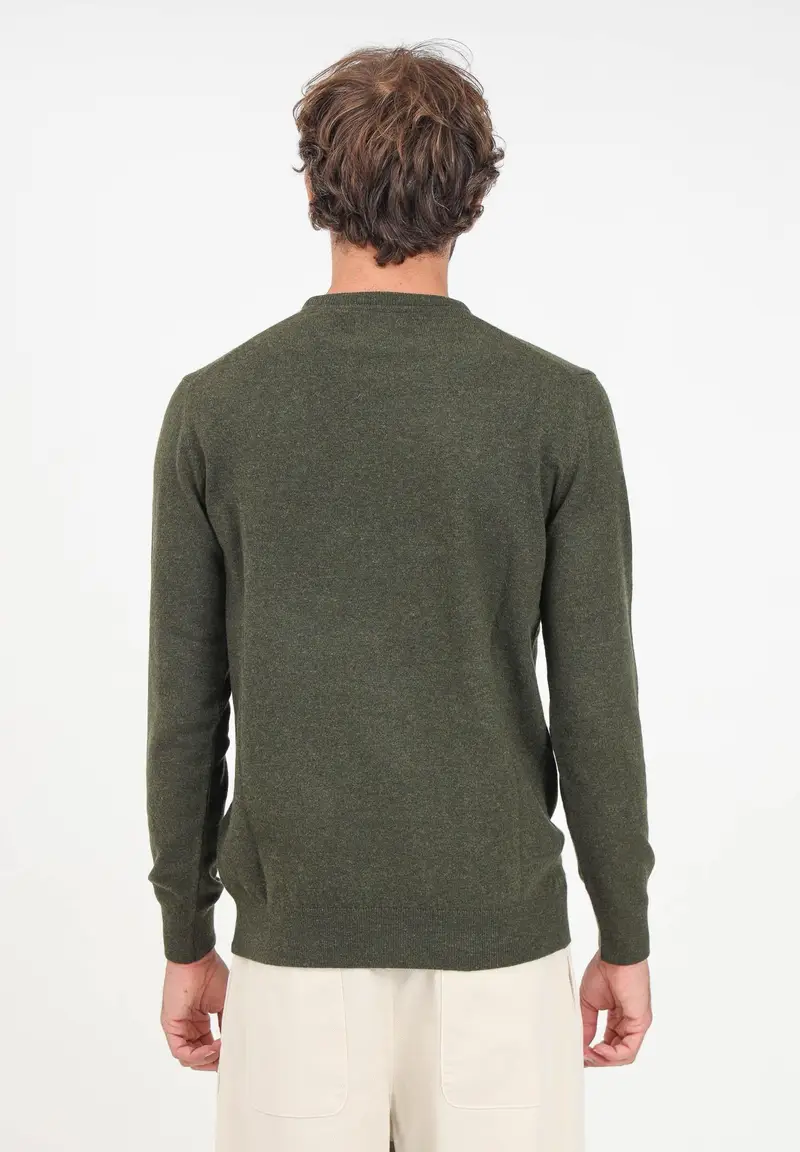 BARBOUR Mglioncino girocollo Essential verde da uomo miniatura 2