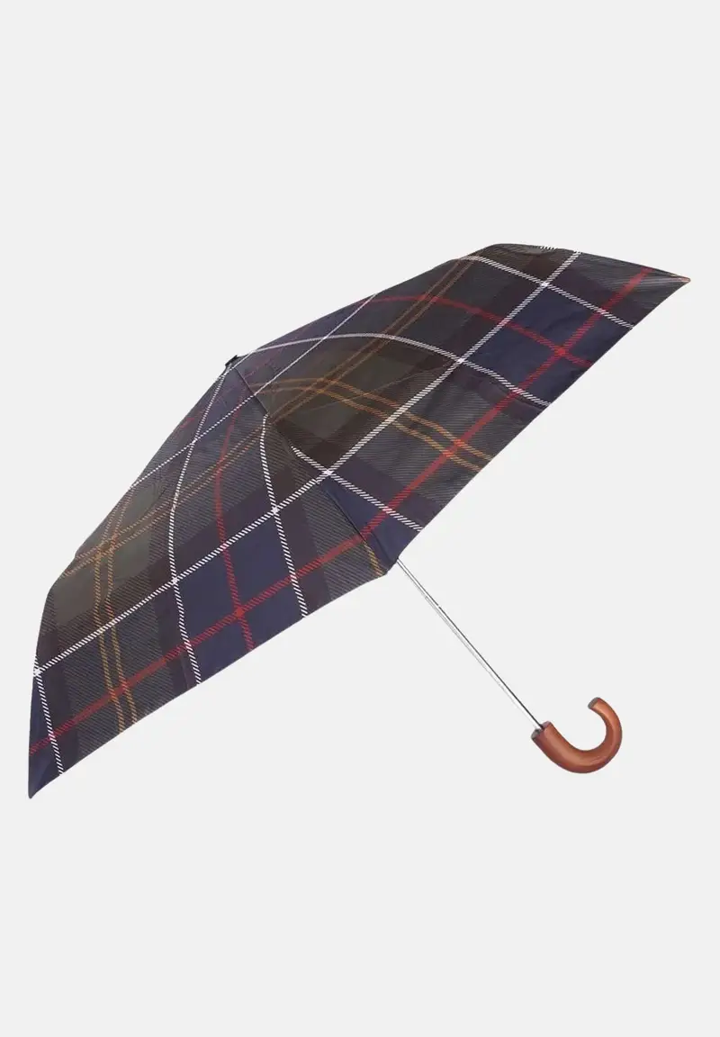 BARBOUR Ombrello Tartan mini per uomo e donna