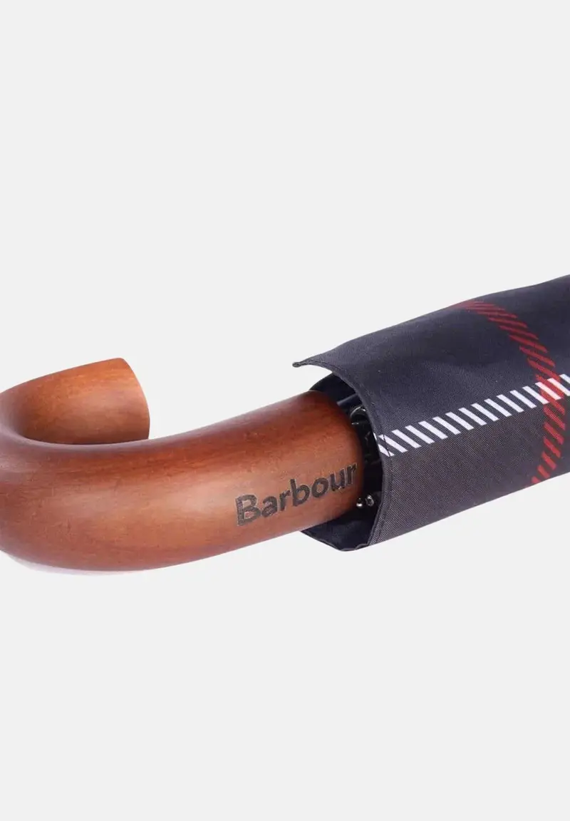 BARBOUR Ombrello Tartan mini per uomo e donna miniatura 2