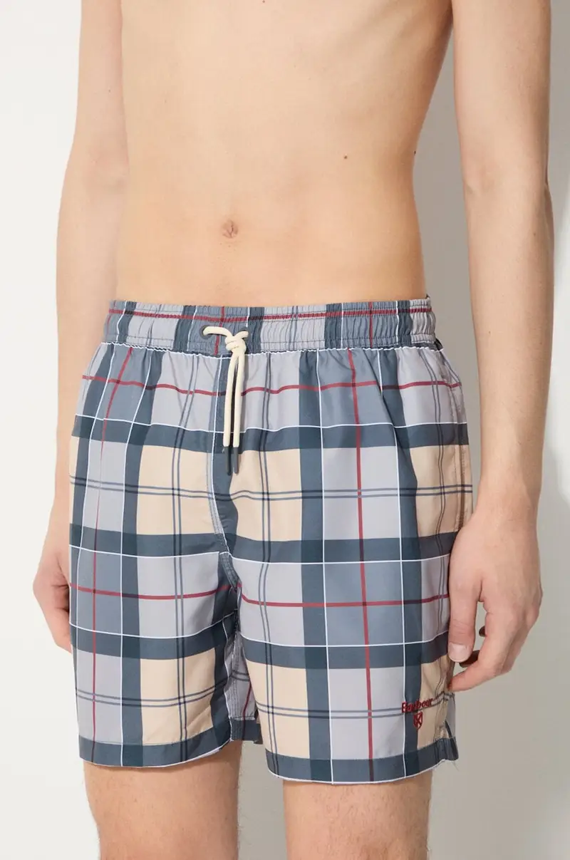 pantaloncini da bagno Staple Tartan colore beige MSW0065