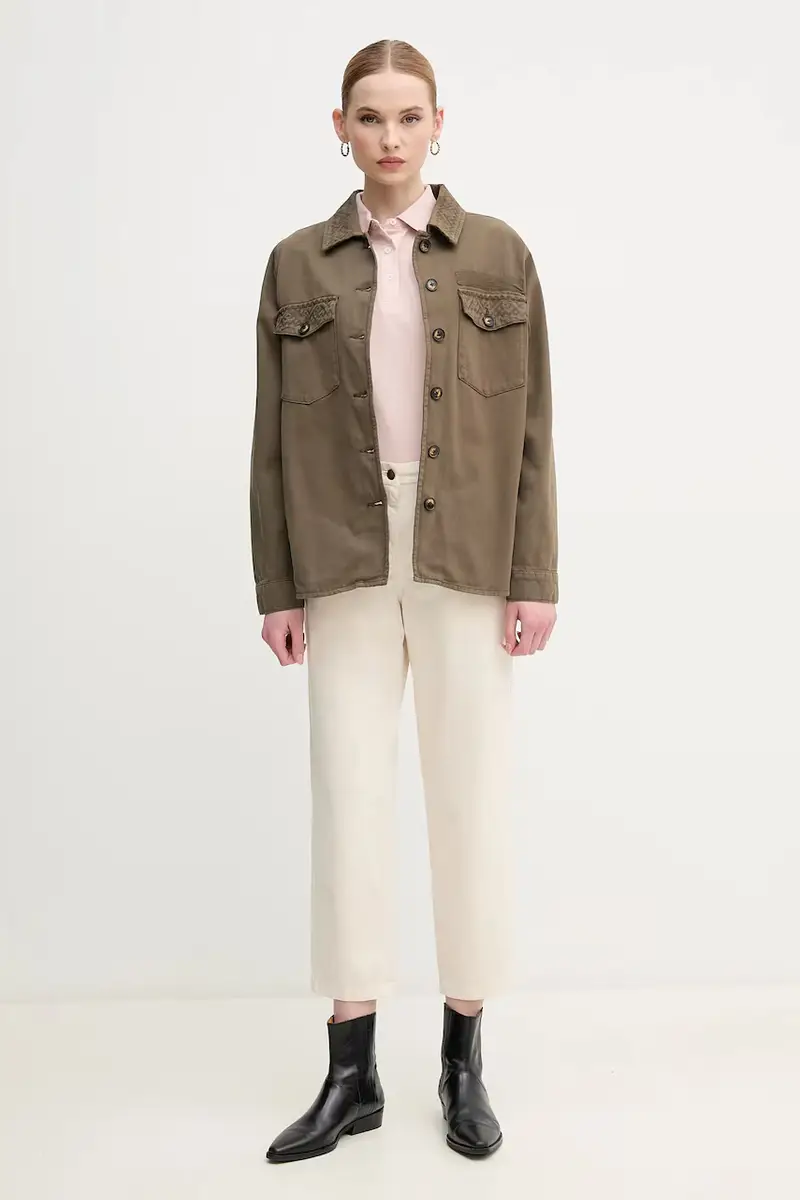 pantaloni donna colore beige LTR0388WH51 miniatura 2