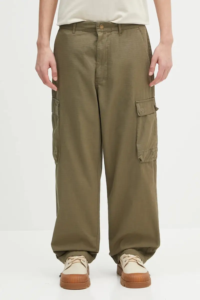 pantaloni in cotone Barbour Westmorland Ripstop Trouser colore verde MTR0762
