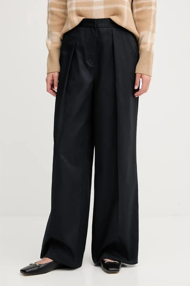 pantaloni in cotone COLLEEN colore blu navy LTR0394