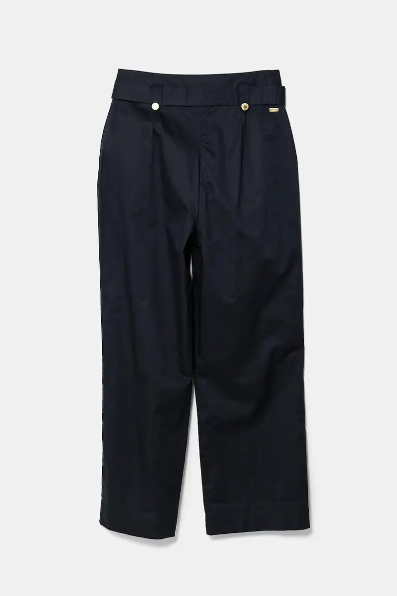 pantaloni in cotone Elsie donna colore blu navy LTR0385NY99 miniatura 2