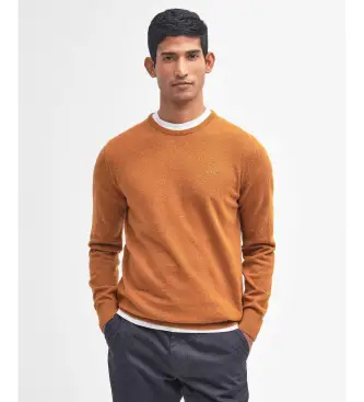 per uomo MKN0345 Maglia arancione essenziale (L), Casual, Lana, Poliestere