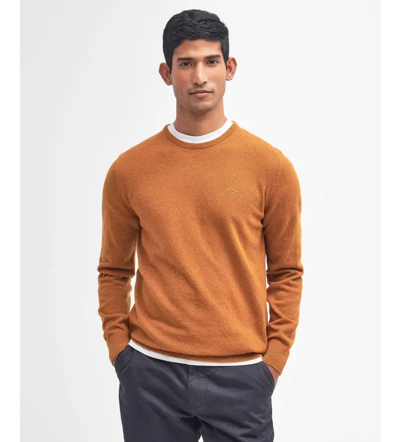 per uomo MKN0345 Maglia arancione essenziale (M), Casual, Lana, Poliestere