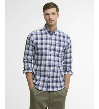 per uomo MSH5717 Camicia blu Harwood (M), Casual, Cotone, Manica lunga