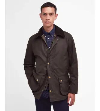 per uomo MWX0339 Giacca marrone cerata Ashby (XL), Casual, Poliestere