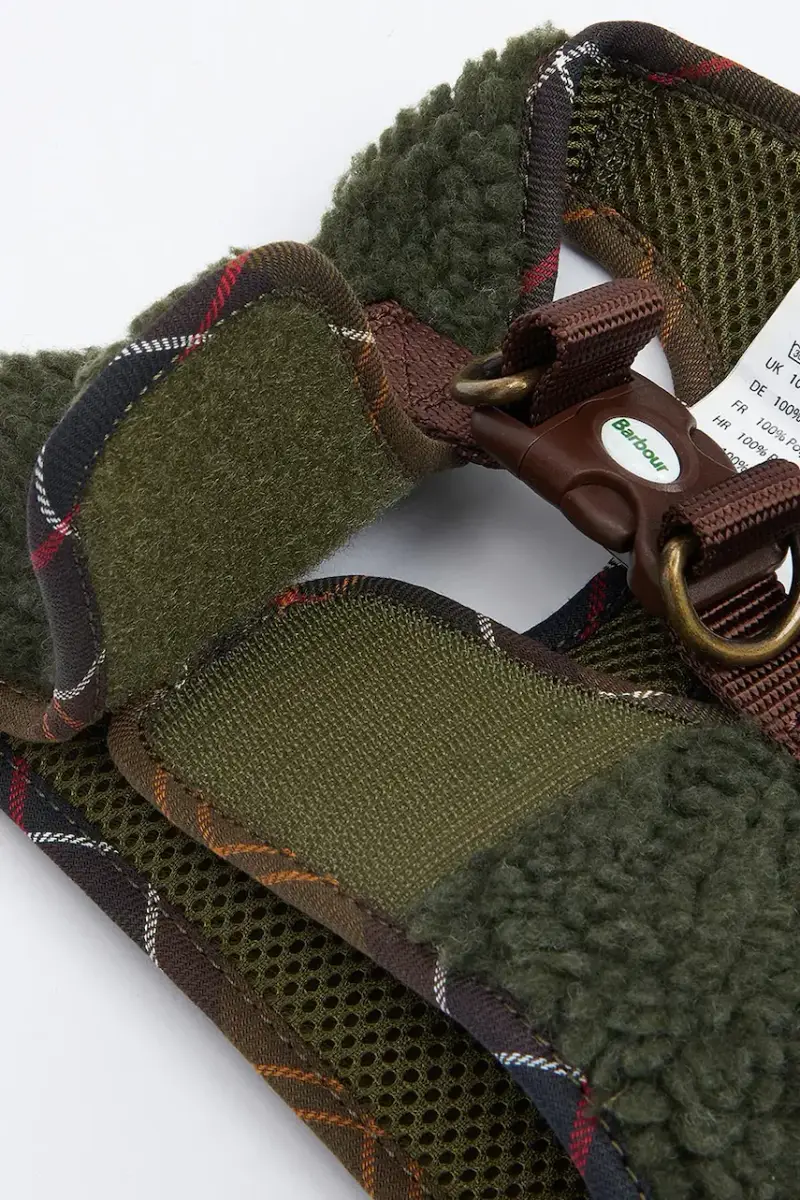 pettorina per cane Fleece Harness colore verde miniatura 3