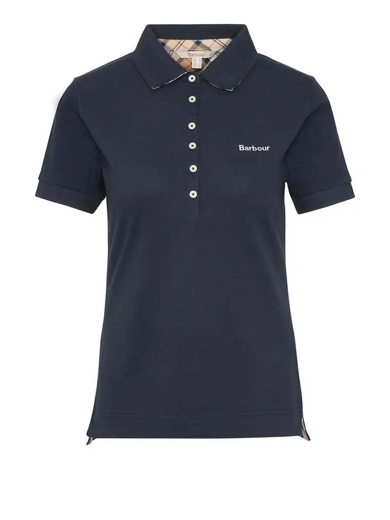 polo barbour portsdown da donna - blu