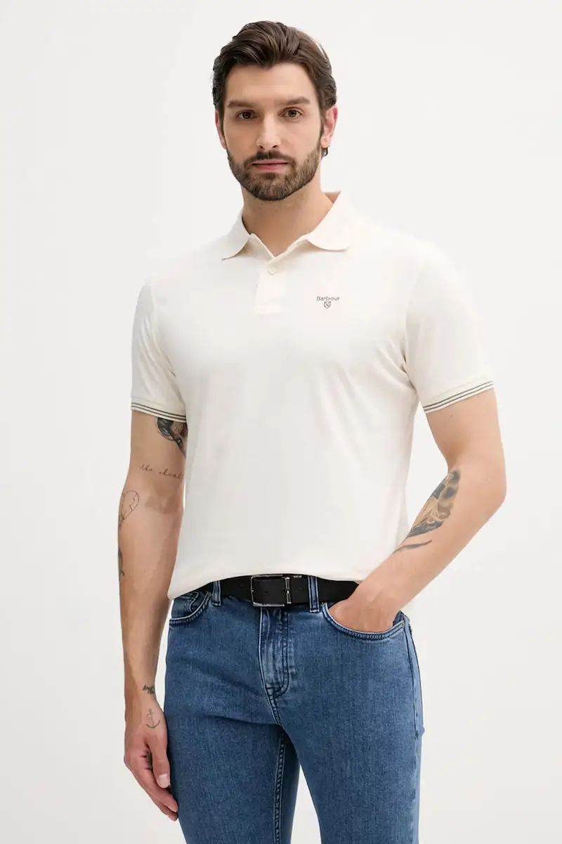 Barbour Polo Uomo Beige 3571964