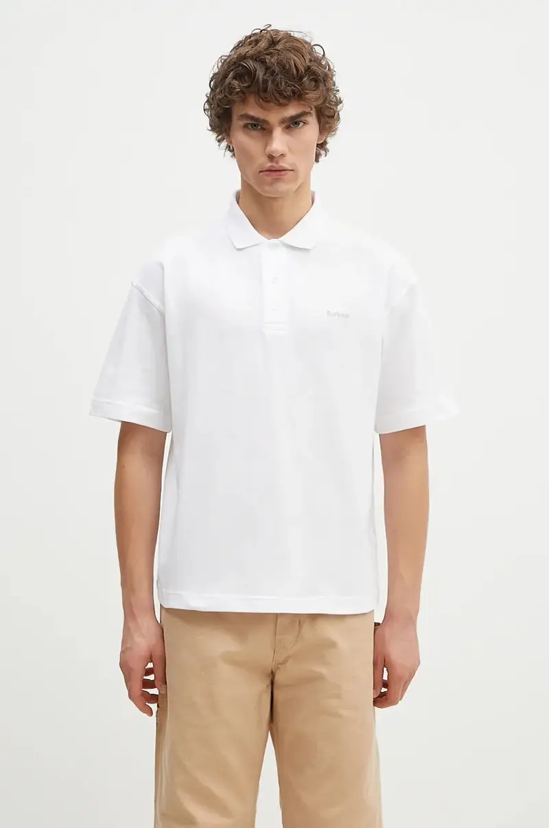 polo in cotone Dunand OS Polo Shirt colore bianco MML1426