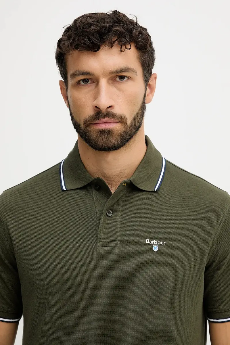 Barbour Polo Uomo Verde 3669683 miniatura 4