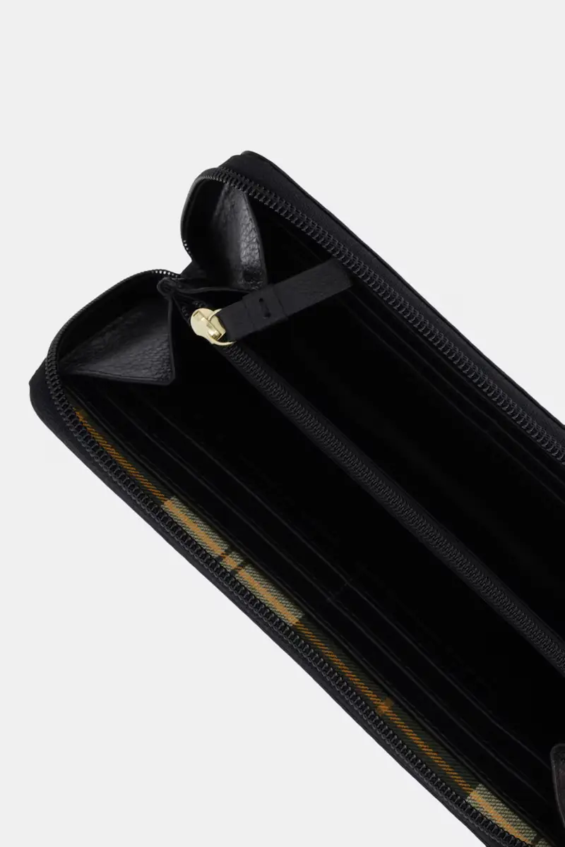 portafoglio in pelle donna colore nero LLG0038 miniatura 3