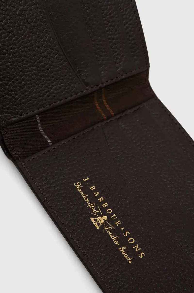 portafoglio in pelle uomo colore marrone miniatura 2